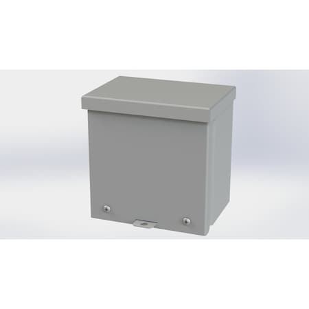 Saginaw Control & Engineering Screws Electrical Enclosures, 6 in H, 4 in D, 6 in W, NEMA 3R, Galvanized Steel SCE-6R64